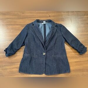 Carole Wren Denim Blazer Women's Size Medium